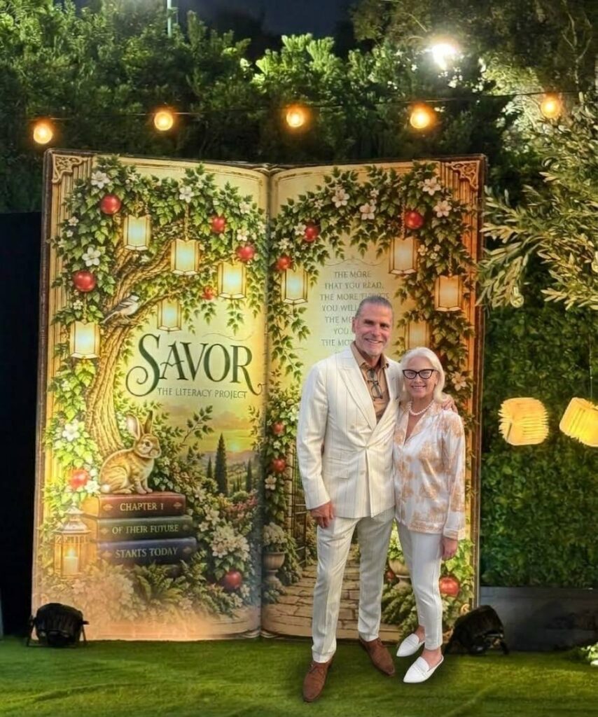 Bart Zandbergen MCs at the Literacy Project’s annual Orange County fundraiser, SAVOR 2026