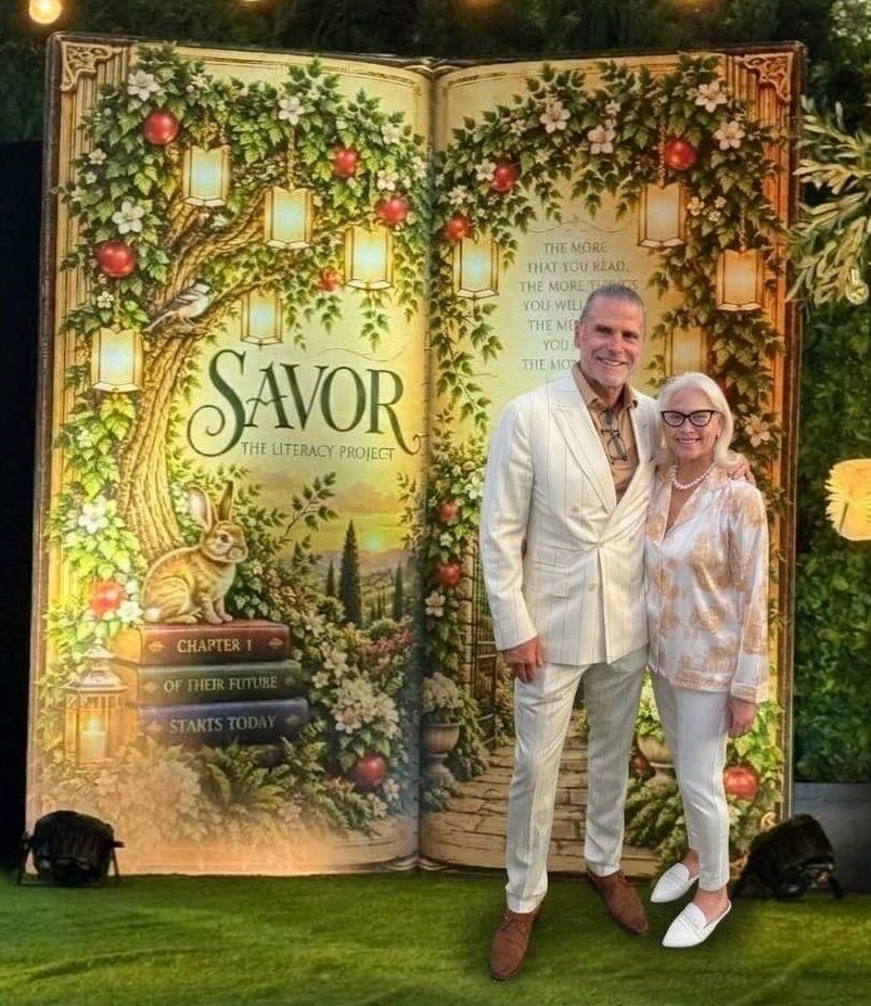 Bart Zandbergen MCs at the Literacy Project’s annual Orange County fundraiser, SAVOR 2026